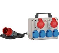 BRENNENSTUHL Brennenstuhl BKV 2/4 T IP44, Basico, Nero, Blu, Grigio, Rosso, 400V, 16A, CEE 5p, 2m