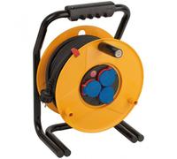 Brennenstuhl Brobusta H07RN-F 3G2.5 Avvolgicavo 3 Uscite 40m Nero/Giallo
