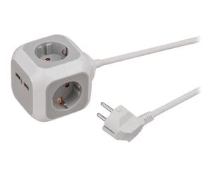 Brennenstuhl caricatore USB presa multipla a cubo 4 prese Cavo 1150100