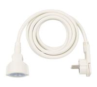 Brennenstuhl, Cavi di prolunga corti con spina piatta angolata 3m H05VV-F3G1,5 bianco