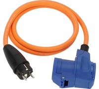 Brennenstuhl Cavo adattatore CEE da campeggio con spina di protezione e spina angolare CEE con indicatore di tensione a LED, con presa di messa a terra (cavo da 1,5 m, per uso esterno, prodotto in