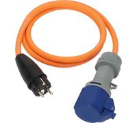 Brennenstuhl Cavo adattatore da campeggio con spina di protezione e connettore CEE con indicatore di tensione LED (cavo da 1,5 m, H07RN-F 3G2,5, 230 V/16 A, uso costante in ambienti esterni, IP44