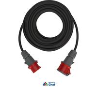 Brennenstuhl Cavo di prolunga CEE 1167720 H07RN-F 5G2,5 25 m IP44 5 poli Nero