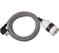 Brennenstuhl 1161830 corrente prolunga nero bianco 3.00 m rivestimento
