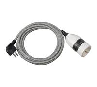 BRE 1161830020 - Prolunga per spina schuko, 5 m, grigio/bianco