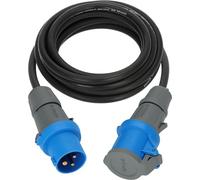 Brennenstuhl CEE - Cavo di prolunga da campeggio, 5 m, H07RN-F, 3G2.5, colore nero, per uso permanente ed esterno IP44, prodotto in Germania