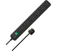 Brennenstuhl Ciabatta 6 x prese UK, colore: Nero