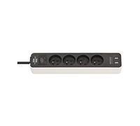 Brennenstuhl Ciabatta Ecolor con 4 prese + 2 prese USB Lunghezza 1,5 m