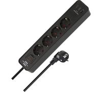 Brennenstuhl Ciabatta elettrica con 4 prese e 3 prese di ricarica USB