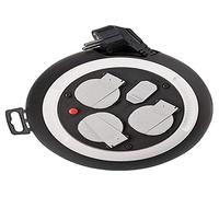 Brennenstuhl Comfort Line Kabelbox 3-fach mit USB / Mini-Kabeltrommel (Indoor-Ka