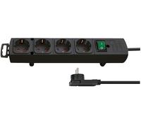 BRENNENSTUHL ComfortLine Plus Prolunga a 4 Prese, 2m, Nero