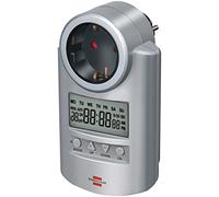 Brennenstuhl Presa timer settimanale digitale Primera-Line DT 1507500 3680W IP20 Argento