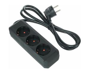 BRENNENSTUHL ECO-L 3 WAY SPLIT BK CIABATTA MULTIPRESA 3 PRESE SCHUKO CAVO 1,5M H05VV-F 3G1,5
