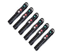Brennenstuhl Eco-Line - Ciabatta elettrica con Interruttore, 8 Prese, 3 m, Confezione Risparmio da 6, Colore: Nero