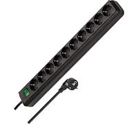 Brennenstuhl, Eco-Line con interruttore presa multipla a 10 nero 3 m