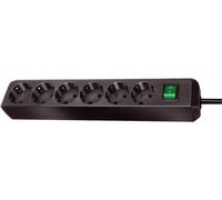 BRENNENSTUHL Eco-Line Europa Prolunga 6 Prese Schuko, 1.5m, Nero