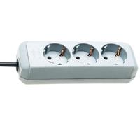 BRENNENSTUHL Eco-Line Prolunga a 3 Prese Schuko, 1.5m, Grigio Chiaro