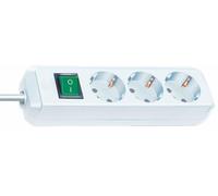 EL 3-FACH MS5-WS - Presa multipla, 3 vie, 5 m, con interruttore, colore bianco