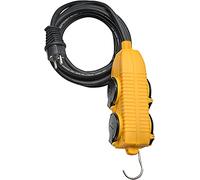 Brennenstuhl, Estensione cavo di alimentazione Powerblock, con 4 prese a coperchio ribaltabile, IP44, 10 m, Giallo (gelb)
