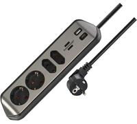 Brennenstuhl Estilo - Presa angolare a 4 prese con USB A e USB C PD da 30 W (presa da tavolo per cucina e ufficio)