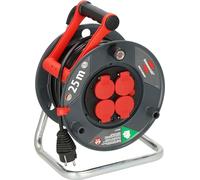 Brennenstuhl Garant V2 IP44 - Avvolgicavo esterno 25 m (Made in Germany, 4 prese con protezione tattile rinforzata, plastica speciale)