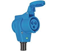 BRE 1080980 - Connettore CEE, 230 V, 16 A, blu + presa schuko