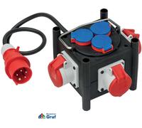 Brennenstuhl Distributore di potenza compatto BSV 3 LS E/16 2 IP44, 1m, H07RN-F 5G1.5 3xCEE400V + 3x230V Quantità:1