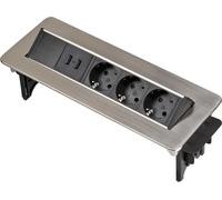 Brennenstuhl Indesk Power 3 prese + 2x USB Cavo adattatore