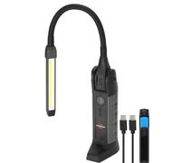 Brennenstuhl Lampada professionale a LED HL 800 ACW (luce di lavoro 800 lm con durata massima di 15 h, magnete, batteria sostituibile, ricarica wireless, cavo USB C)