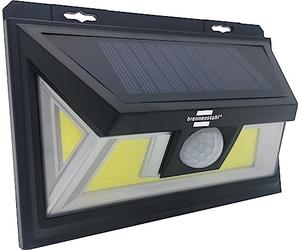Brennenstuhl Lampada Solare a LED da Esterno Con Rilevatore di Movimento 120, Luce da Parete Solare Compatta con Pannello Solare Integrato, COB LED luminoso 10W, 400 lm, IP 65, Nero