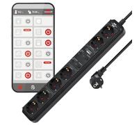 Brennenstuhl 1159760936 - 6 AC-Ausgänge - 1,5 m - Verkabelt - Schwarz - Schwarz - 105 mm ( 1159760936 )