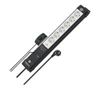BRE 1951560102 - Presa multipla, 6 ingressi, interruttore manuale/a pedale, 3 m