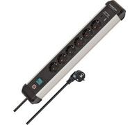 Brennenstuhl Premium Alu Line 6-Way USB 3m