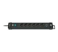 Brennenstuhl Premium-Line 6 prese nero Cavo adattatore