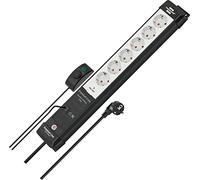 BRE 1951560102 - Presa multipla, 6 ingressi, interruttore manuale/a pedale, 3 m