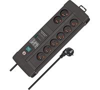 Brennenstuhl Premium Line Duo 60000A, 8 prese tipo E, 3 m, nero, 1256004698 - NU