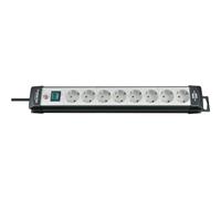 Brennenstuhl 1951580100 multipresa con interruttore 8 scomparti nero bianco