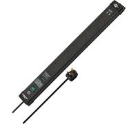 Brennenstuhl Premium-Line, prolunga a 6 vie con protezione da sovratensione, 60.000 A (caricatore USB e cavo da 3 m) - nero