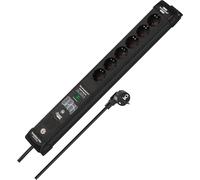 Brennenstuhl Premium Line Smarter ÜSS 6 x DE* nero, 1,8 m H05VV-F3G1,5