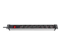 Brennenstuhl Premium-Line Technic Alu Alluminio Nero 2 m 8 1390007018