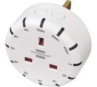 Brennenstuhl Presa con timer digitale per conto alla rovescia con display a LED, regolabile in 12 fasi, uso interno, protezione dei contatti