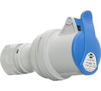 Brennenstuhl Presa Elettrica CEE a 3 Poli per Uso Esterno, Presa CEE 230V/16A con Coperchio, Connessione Avvitabile, Utilizzo all’Aperto, Campeggio, Camper, Cantieri, IP44, 16A