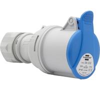 Brennenstuhl Presa Elettrica CEE a 3 Poli per Uso Esterno, Presa CEE 230V/32A con Coperchio, Connessione Avvitabile, Utilizzo all’Aperto, Campeggio, Camper, Cantieri, IP44, 32A