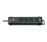 Brennenstuhl Presa multipla 4 uscite Premium-Line 1,8m nero Cavo adattatore