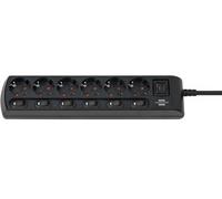 Brennenstuhl 6-Way Socket Device Switchs BK