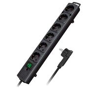 Brennenstuhl presa multipla 6 prese Comfort-Line nero 2m Cavo adattatore