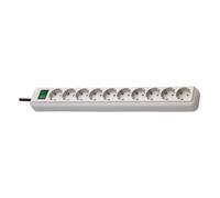 Brennenstuhl, Presa multipla con 10 prese Eco-Line di tipo F da 3 m, Grigio