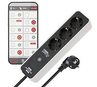 Brennenstuhl Presa multipla Connect Ecolor WiFi a 3 bianco/nero