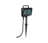 Brennenstuhl presa multipla da giardino 2 pr. con picchetto Cavo adattatore