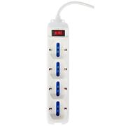 Brennenstuhl, Presa multipla Eco-Line con interruttore 4-posti, combinazione di tipo L e Schuko, Spina - tipo L